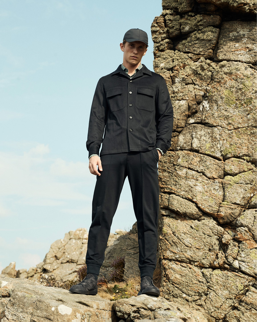 Herren | Hemden | Zegna | Oasi Cashmere Overshirt Navy