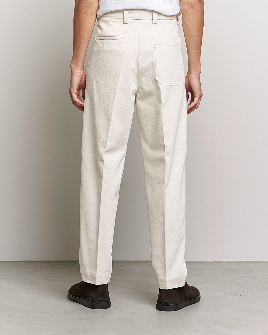 Herren | Hosen | Zegna | Pleated Bull Denim Pants Off White