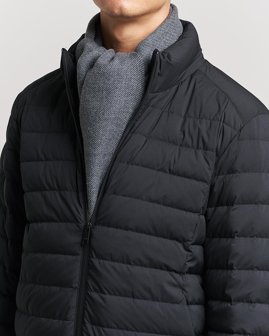 Herren | Zegna Bicolor Wool Scarf Dark Grey | Zegna | Bicolor Wool Scarf Dark Grey