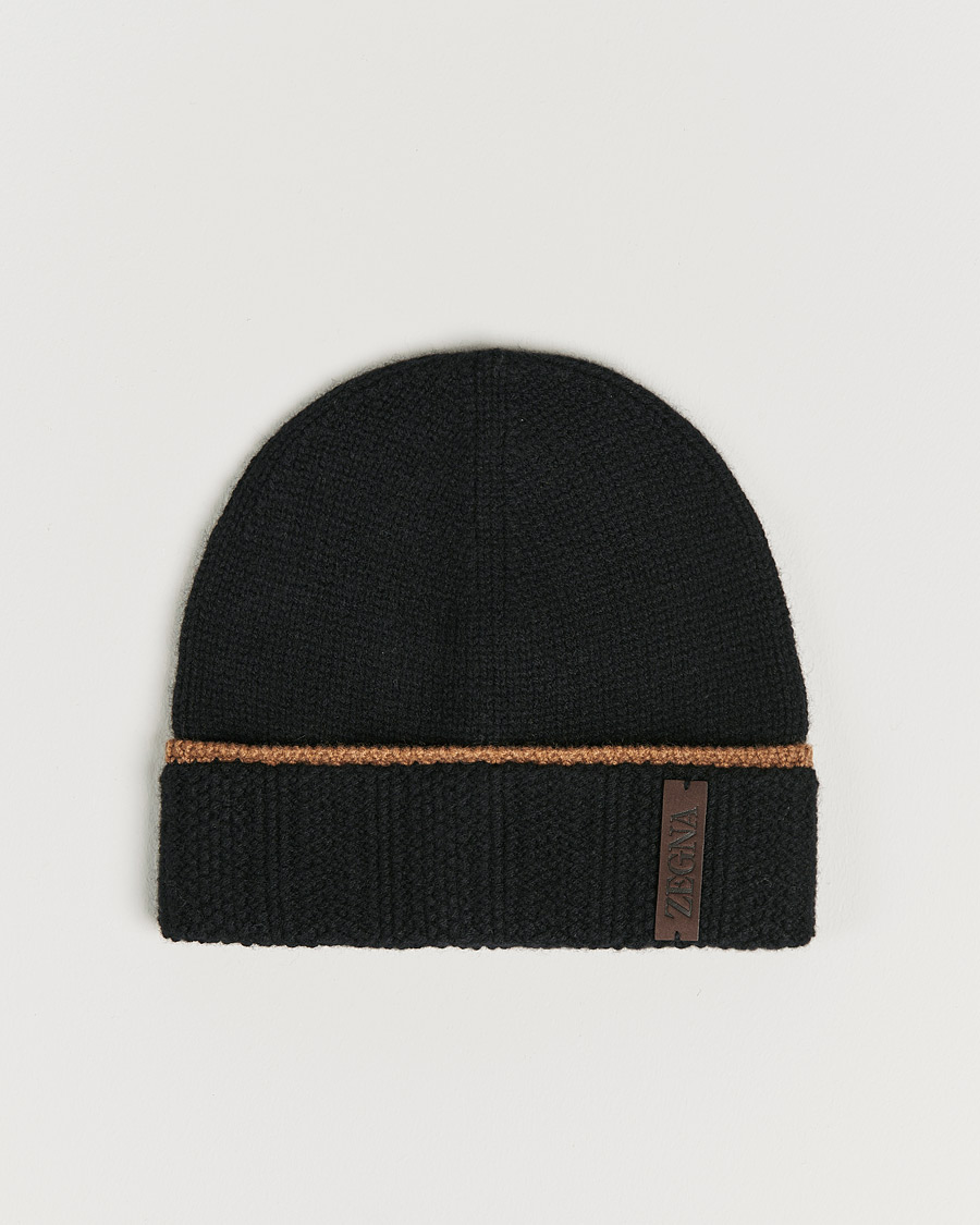 Herren | Zegna Cashmere Beanie Black | Zegna | Cashmere Beanie Black
