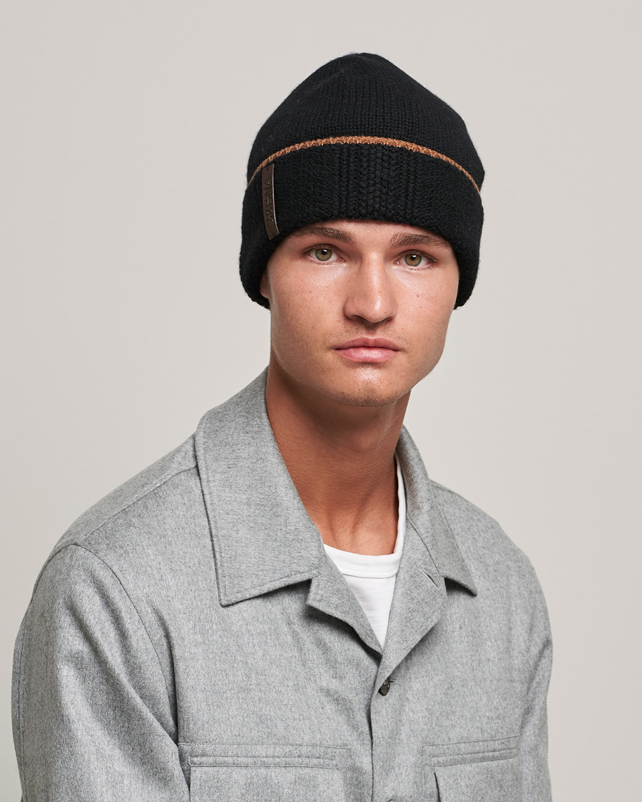 Herren | Zegna Cashmere Beanie Black | Zegna | Cashmere Beanie Black
