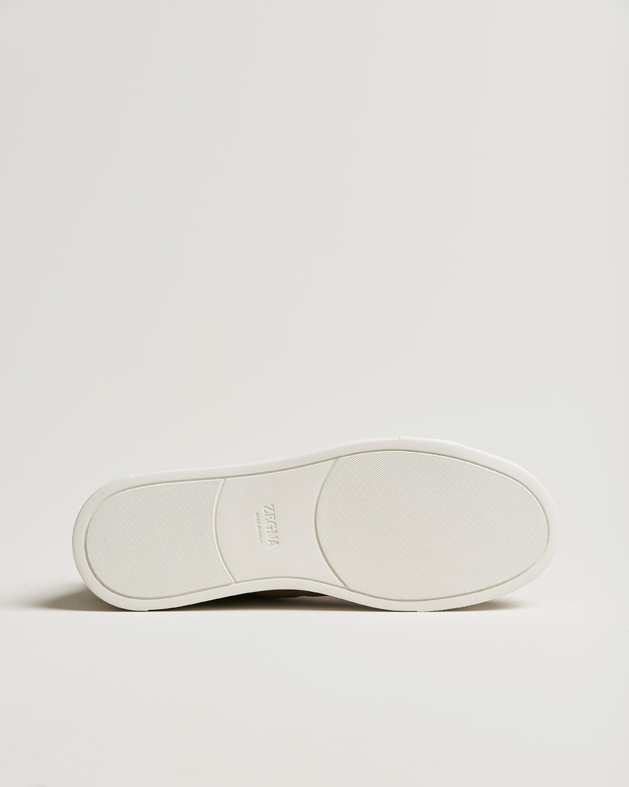 Herren | Zegna Triple Stitch Sneakers Beige Suede | Zegna | Triple Stitch Sneakers Beige Suede