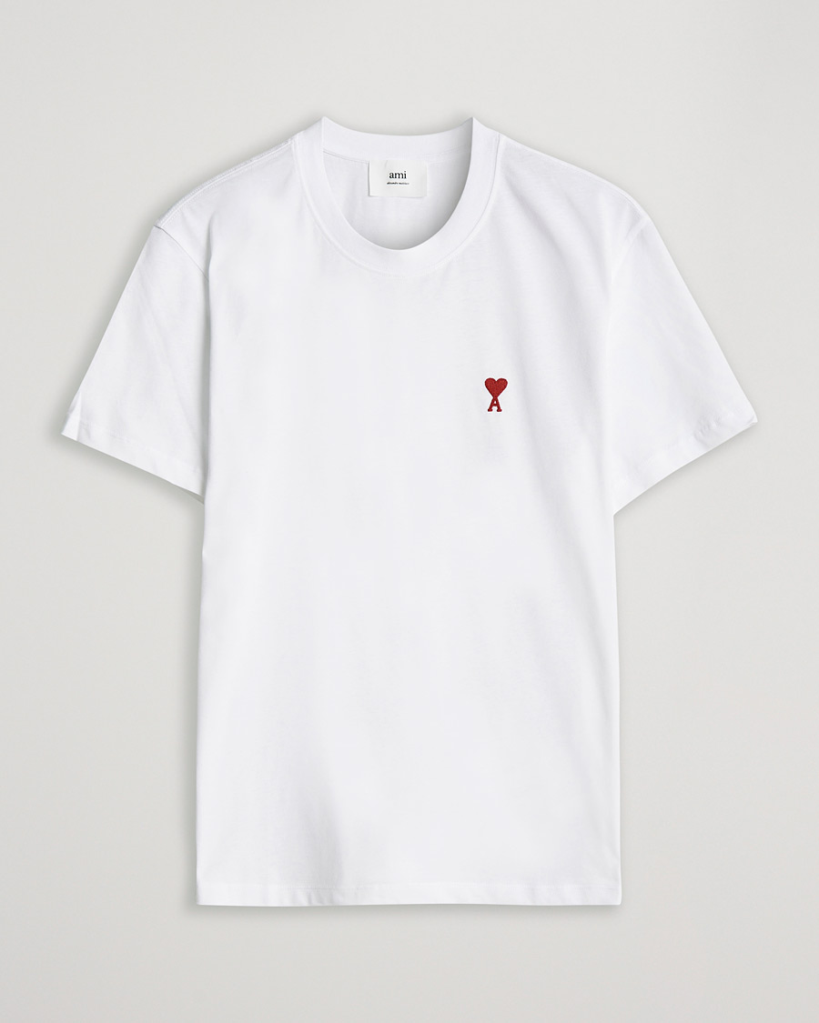 Herren | T-Shirts | AMI | Heart Logo T-Shirt White