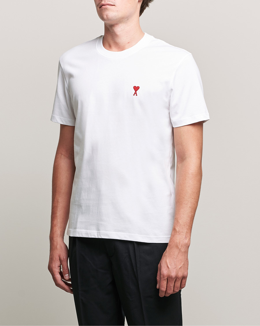 Herren | T-Shirts | AMI | Heart Logo T-Shirt White