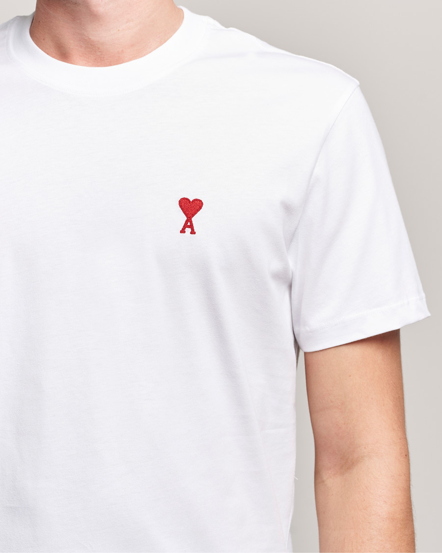Herren | T-Shirts | AMI | Heart Logo T-Shirt White