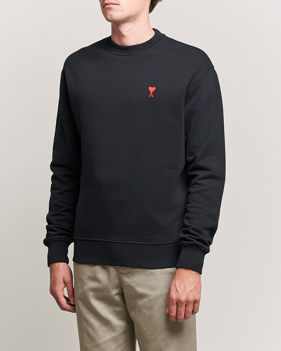 Herren | Pullover | AMI | Heart Logo Sweatshirt Black