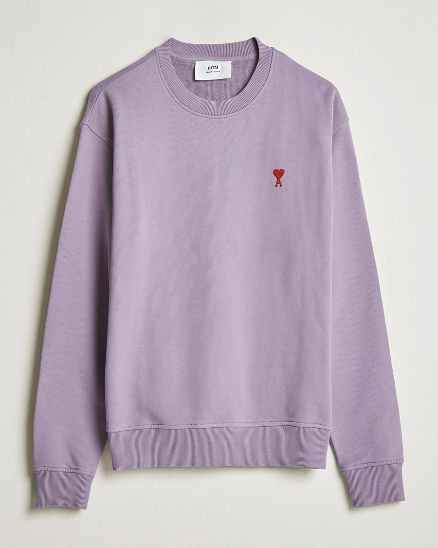 Herren | Pullover | AMI | Heart Logo Sweatshirt Washed Purple