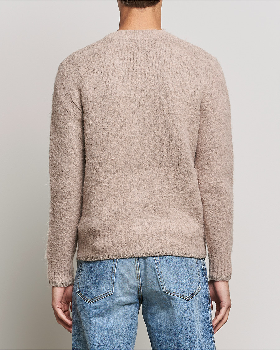 Herren | Pullover | AMI | Brushed Wool Cardigan Beige