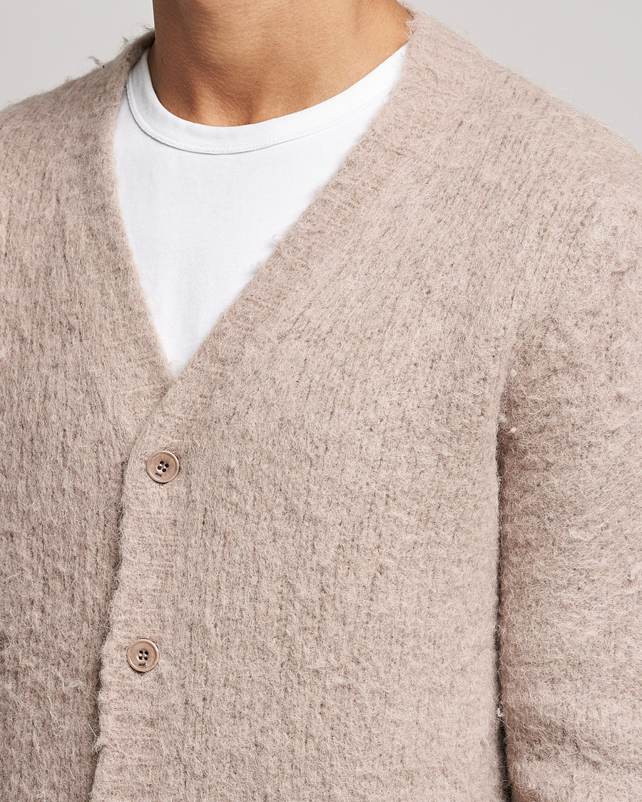 Herren | Pullover | AMI | Brushed Wool Cardigan Beige