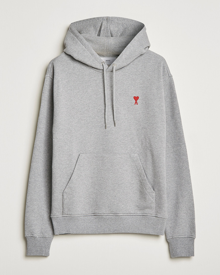 Herren | Pullover | AMI | Heart Logo Hoodie Heather Grey