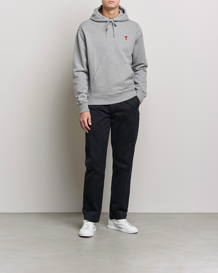 Herren | Pullover | AMI | Heart Logo Hoodie Heather Grey