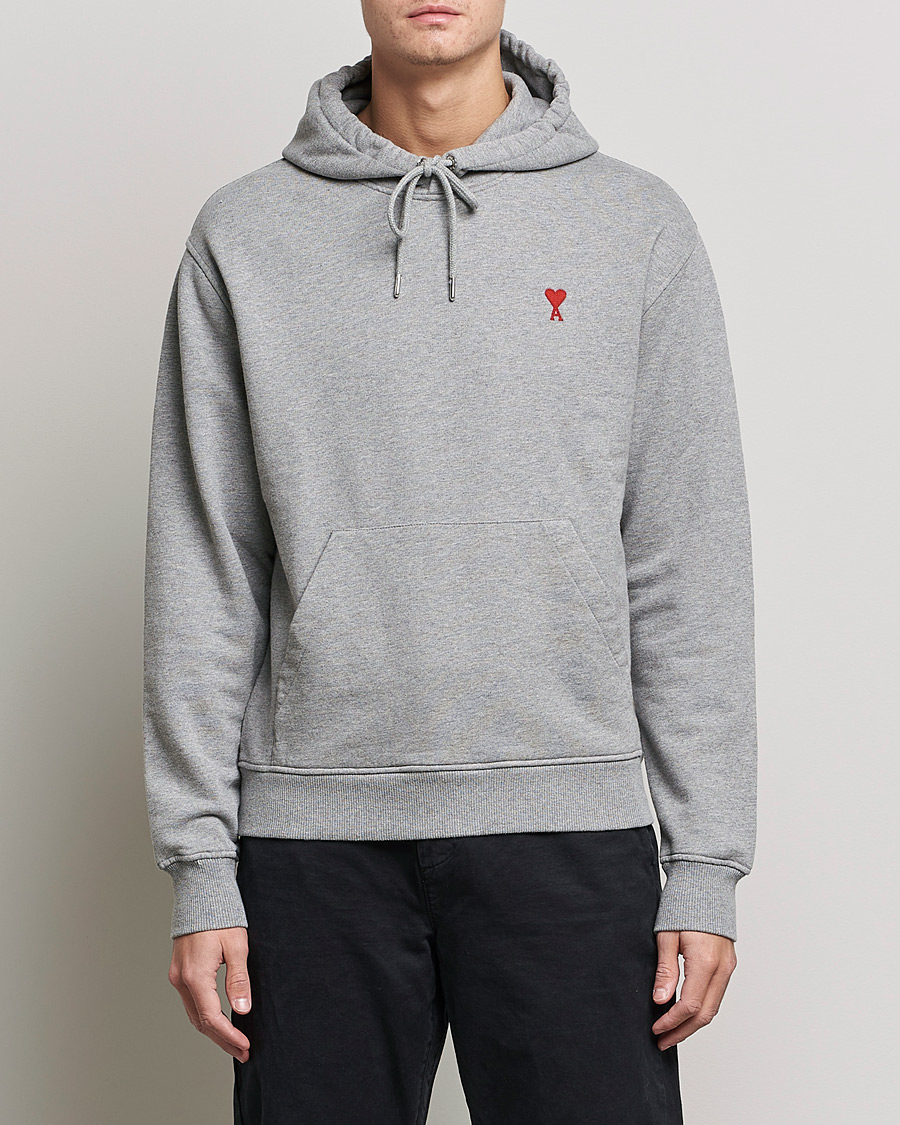 Herren | Pullover | AMI | Heart Logo Hoodie Heather Grey