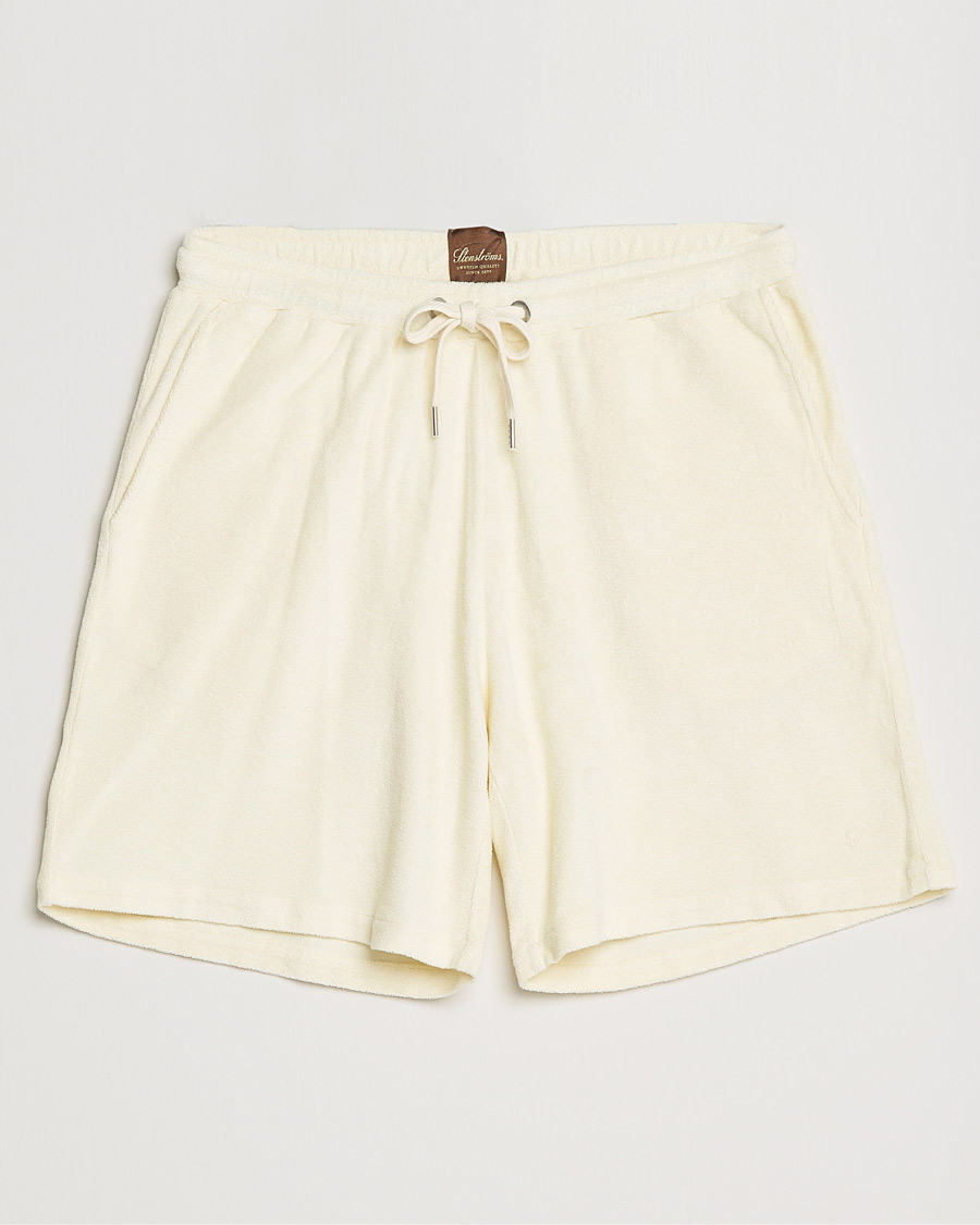 Herren | Shorts | Stenströms | Towelling Cotton Shorts Cream