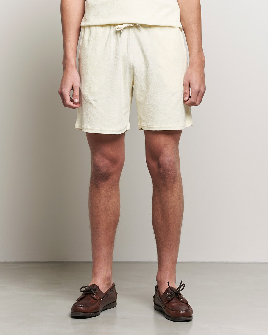 Herren | Shorts | Stenströms | Towelling Cotton Shorts Cream