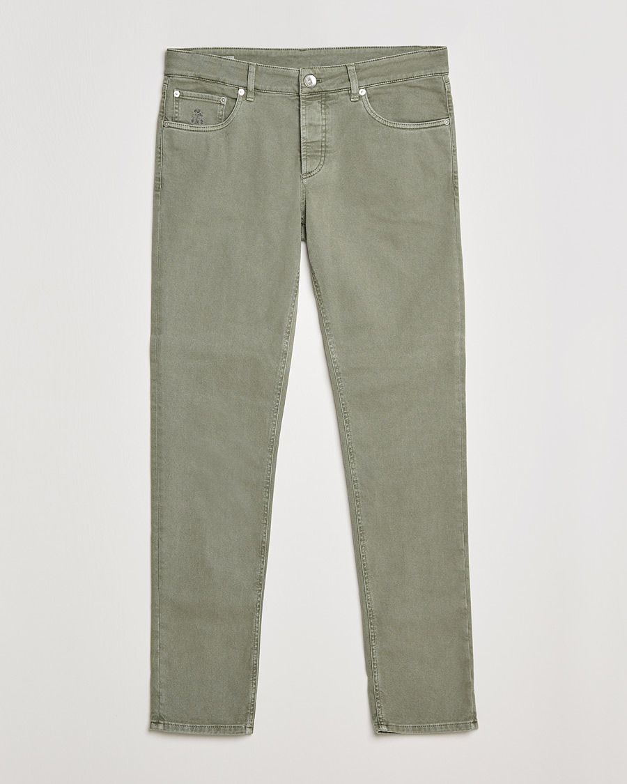 Herren | Hosen | Brunello Cucinelli | Slim Fit 5-Pocket Pants Military