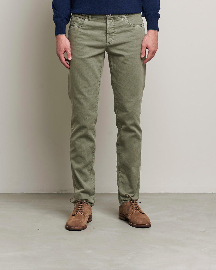 Herren | Hosen | Brunello Cucinelli | Slim Fit 5-Pocket Pants Military