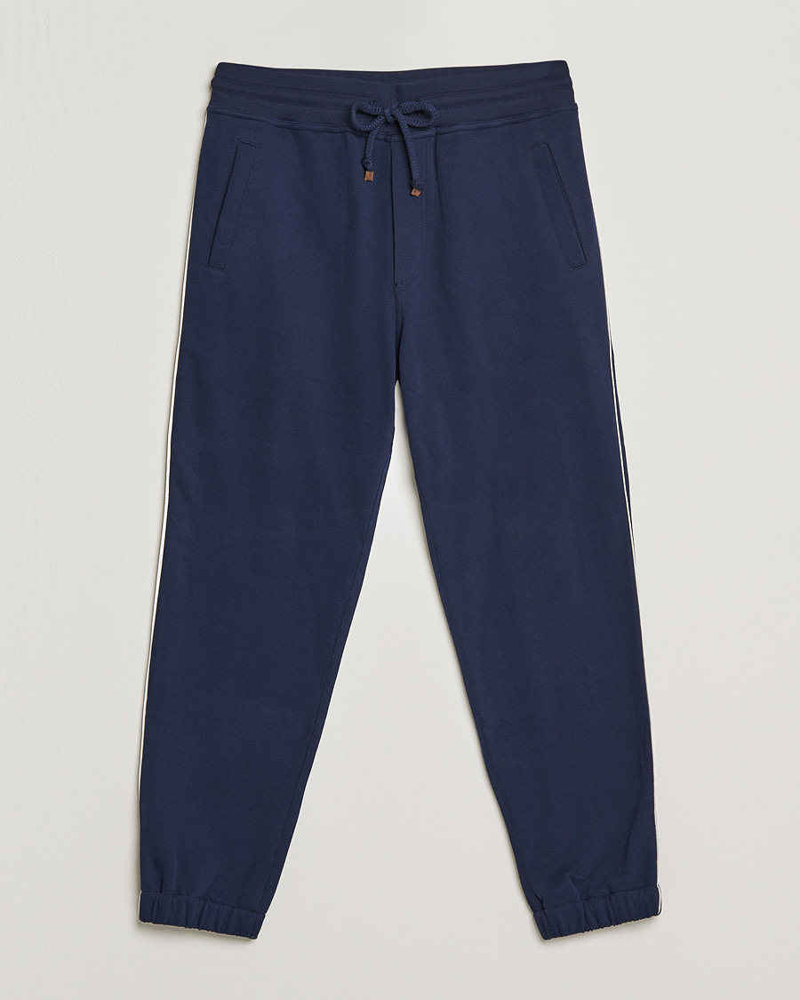 Herren | Hosen | Brunello Cucinelli | Soft Cotton Joggers Cobalt Blue