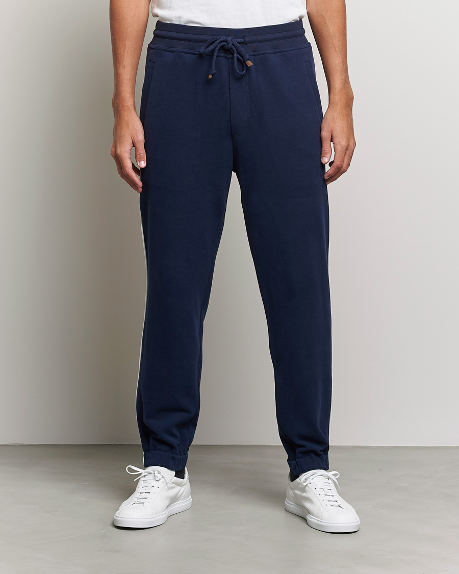 Herren | Hosen | Brunello Cucinelli | Soft Cotton Joggers Cobalt Blue