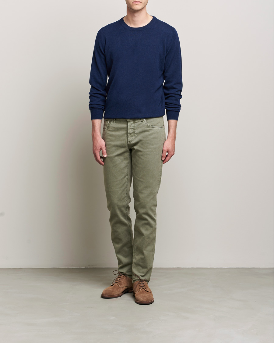 Herren | Pullover | Brunello Cucinelli | 2 Ply Cashmere Pullover Navy