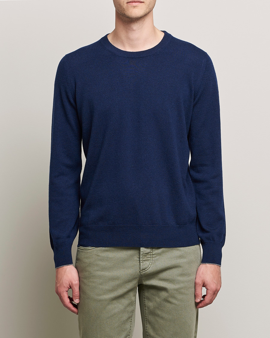 Herren | Pullover | Brunello Cucinelli | 2 Ply Cashmere Pullover Navy