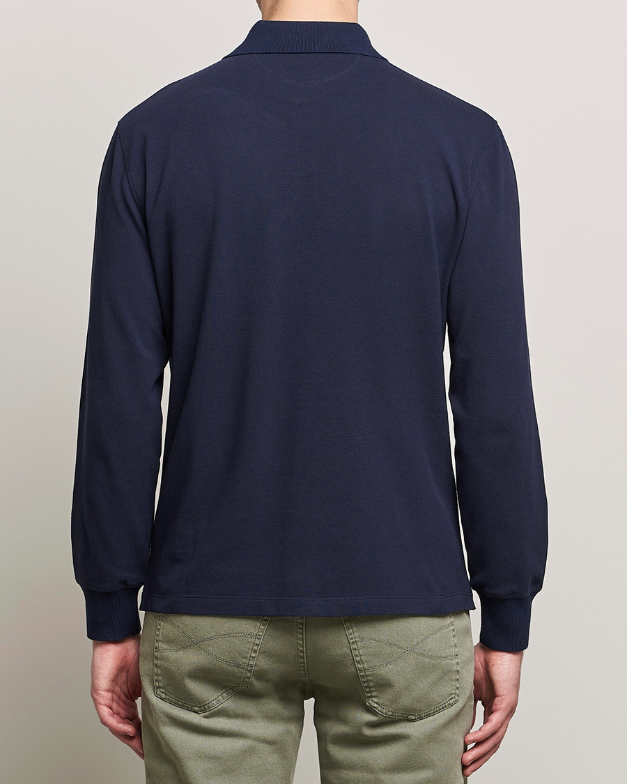 Herren | Pullover | Brunello Cucinelli | Long Sleeve Polo Navy