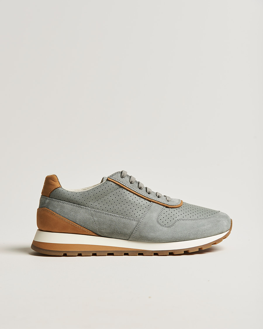 Herren | Brunello Cucinelli Running Sneaker Grey Suede | Brunello Cucinelli | Running Sneaker Grey Suede