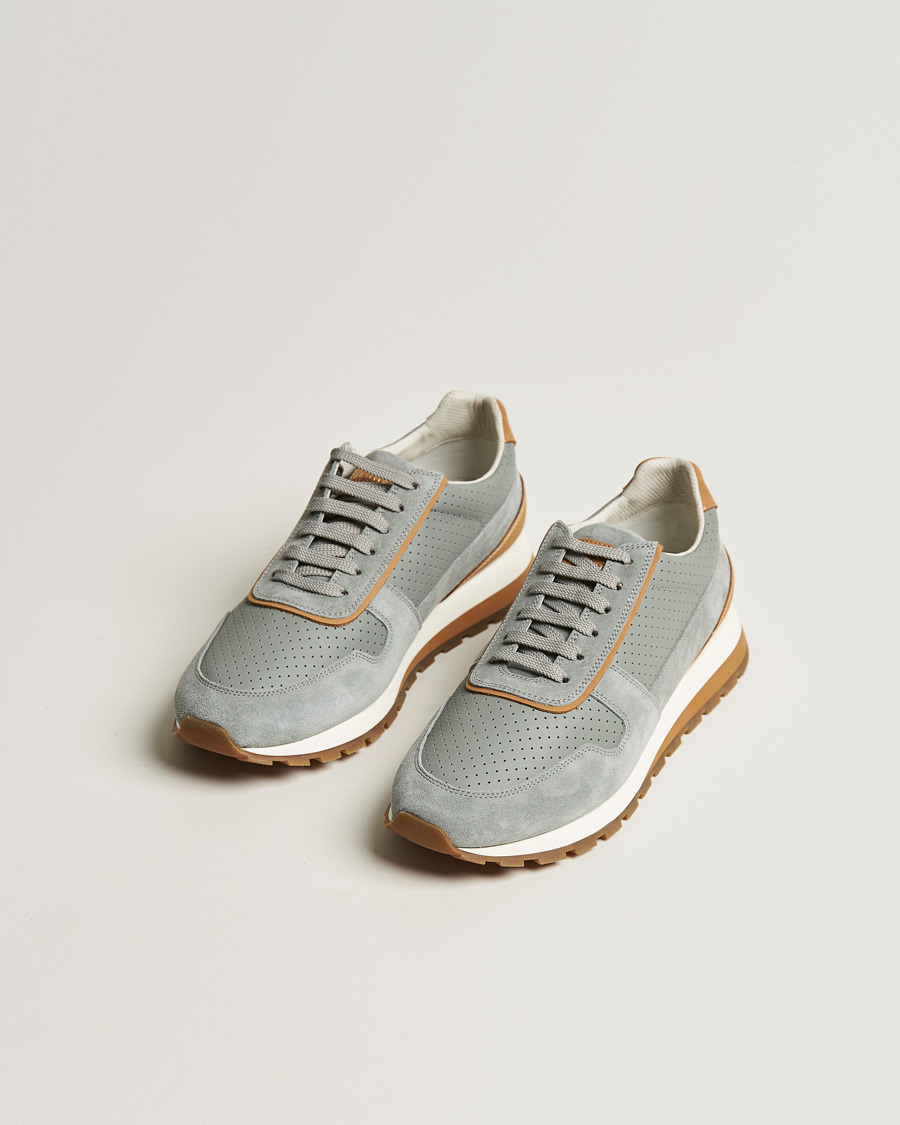 Herren | Brunello Cucinelli Running Sneaker Grey Suede | Brunello Cucinelli | Running Sneaker Grey Suede