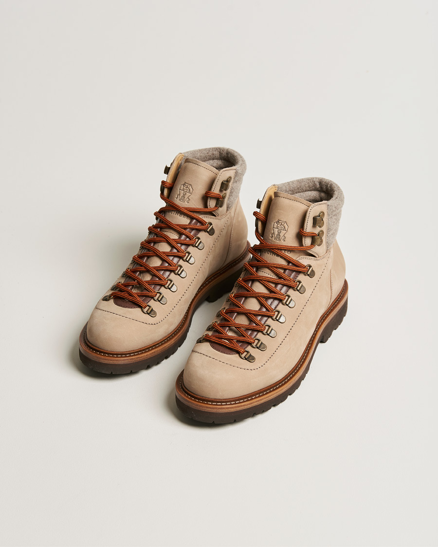 Herren | Brunello Cucinelli Hiking Boot Stone Suede | Brunello Cucinelli | Hiking Boot Stone Suede