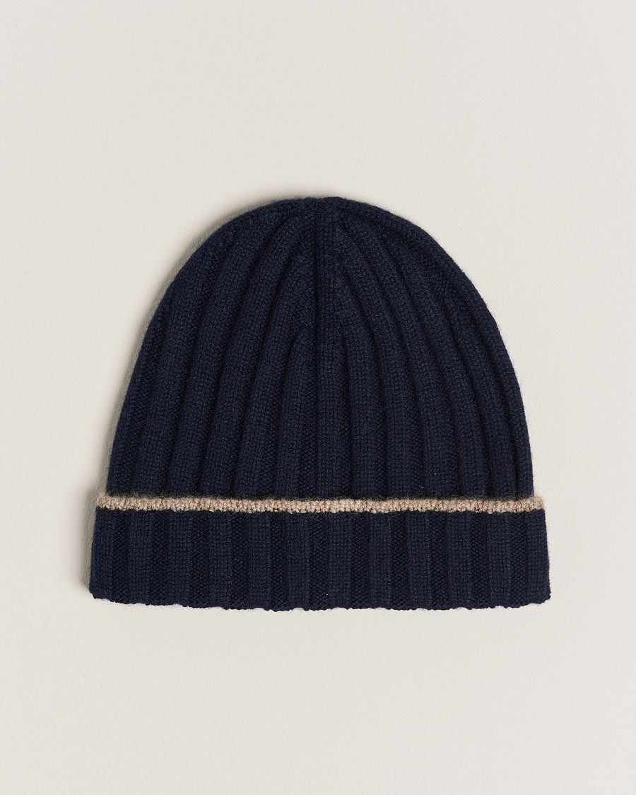 Herren | Brunello Cucinelli Cashmere Beanie Navy | Brunello Cucinelli | Cashmere Beanie Navy