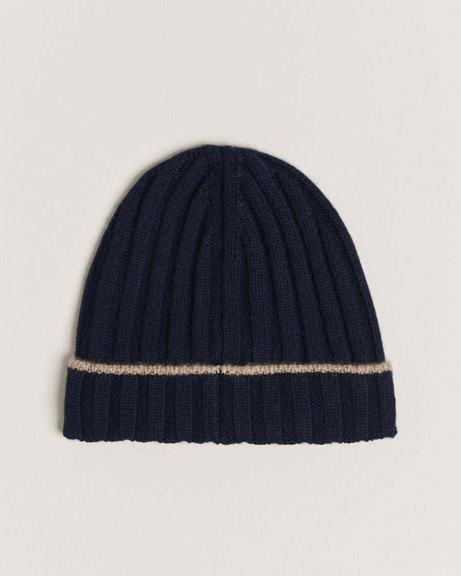 Herren | Brunello Cucinelli Cashmere Beanie Navy | Brunello Cucinelli | Cashmere Beanie Navy