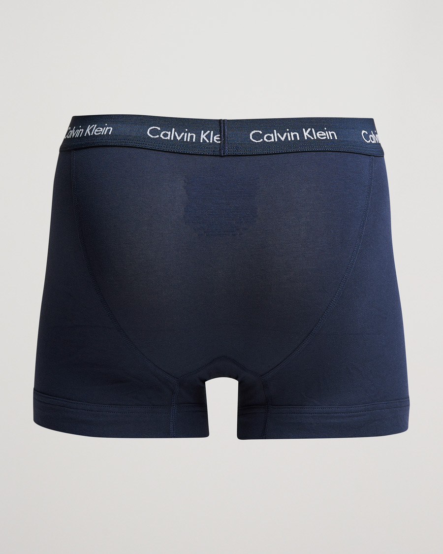 Herren | Unterwäsche | Calvin Klein | Cotton Stretch 3-Pack Trunk Navy/Blue/Beige