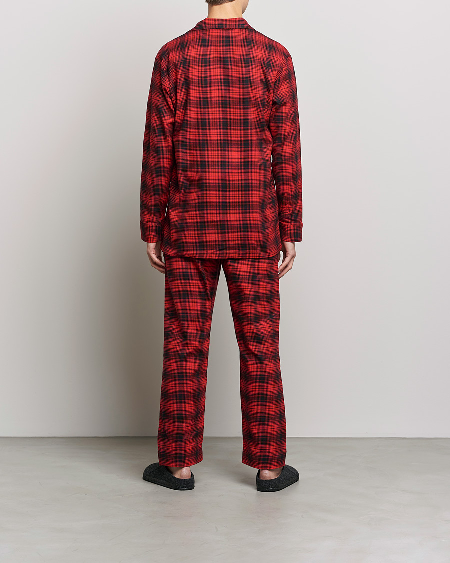 Herren | Schlafanzüge & Bademäntel | Calvin Klein | Cotton Checked Pyajama Set Red/Black