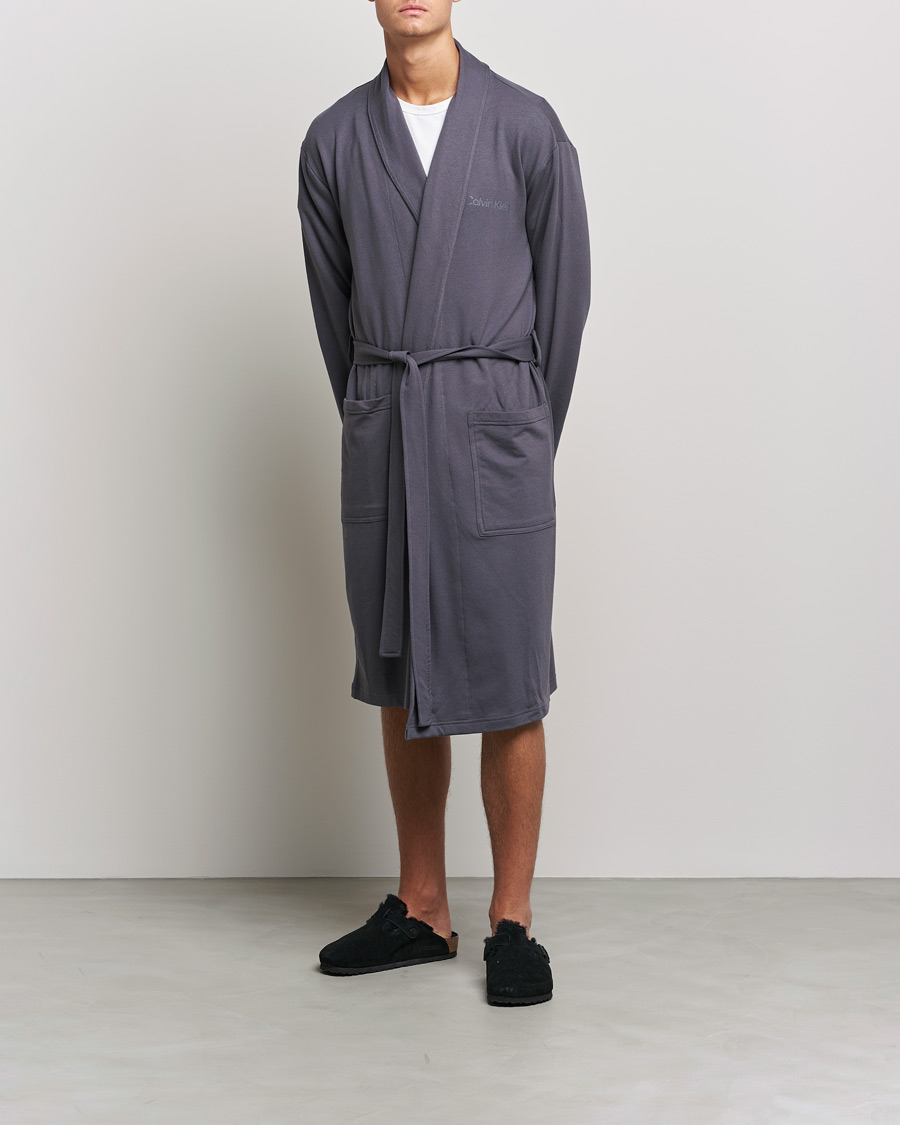 Herren | Schlafanzüge & Bademäntel | Calvin Klein | Terry Robe Sleek Grey