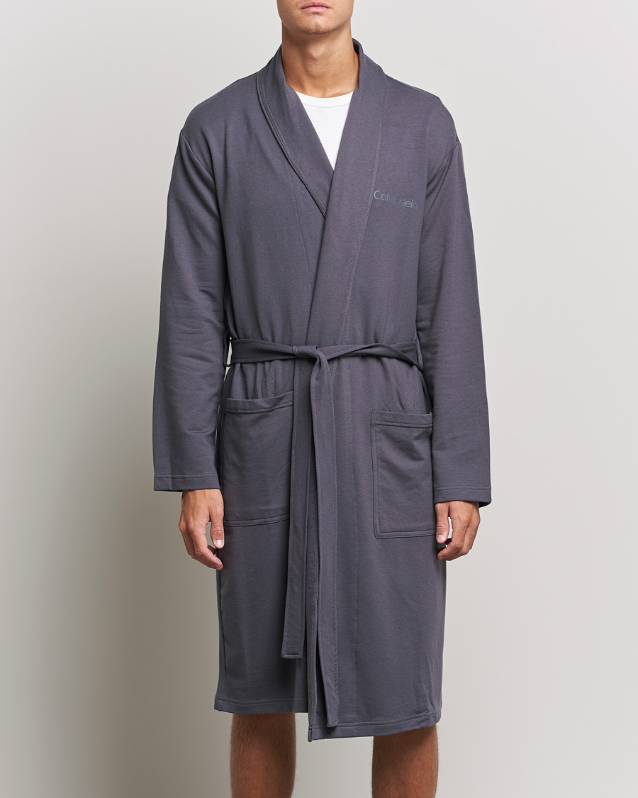 Herren | Schlafanzüge & Bademäntel | Calvin Klein | Terry Robe Sleek Grey