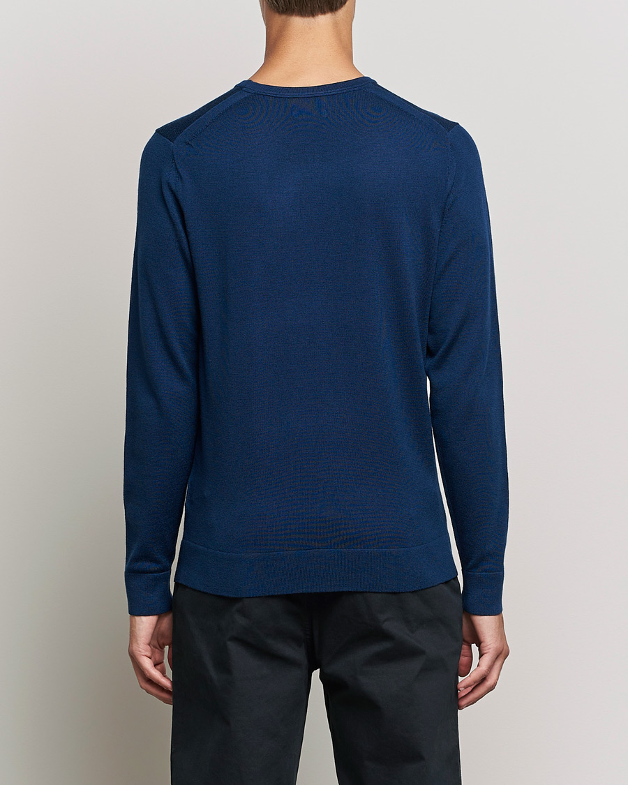 Herren | Pullover | Calvin Klein | Superior Wool Crew Neck Sweater Navy
