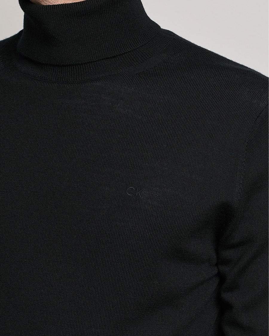 Herren | Pullover | Calvin Klein | Superior Wool Rollneck Black