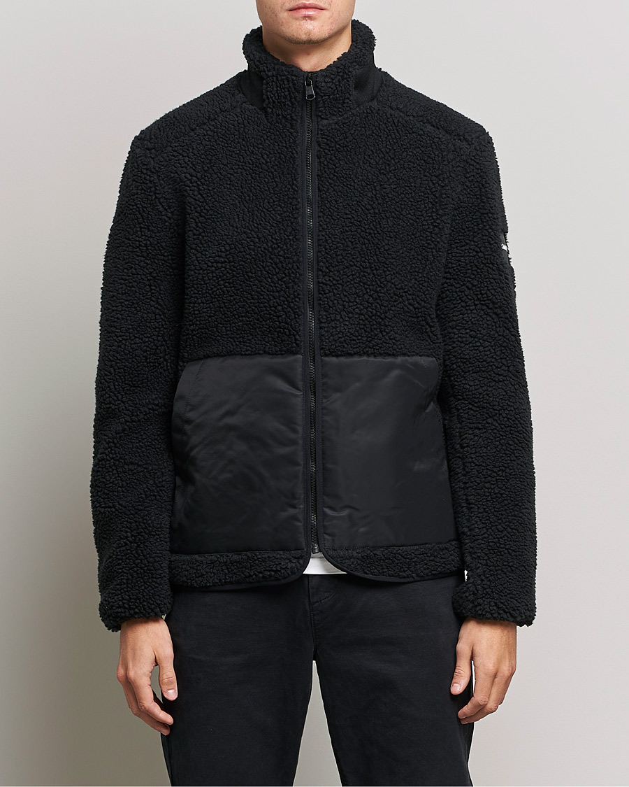 Herren | Pullover | Calvin Klein | Teddy Full Zip Sweater Black