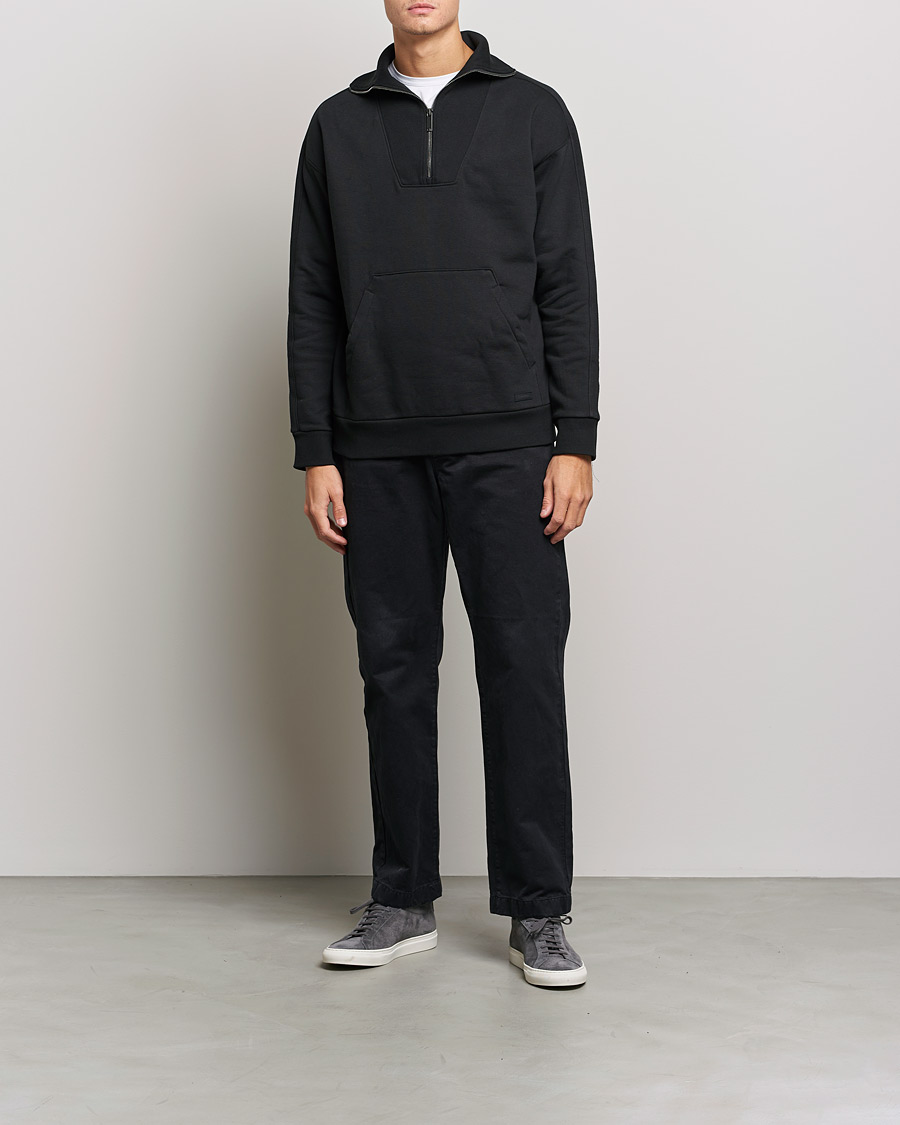 Herren | Pullover | Calvin Klein | Heavy Fleece Half Zip Sweater Black