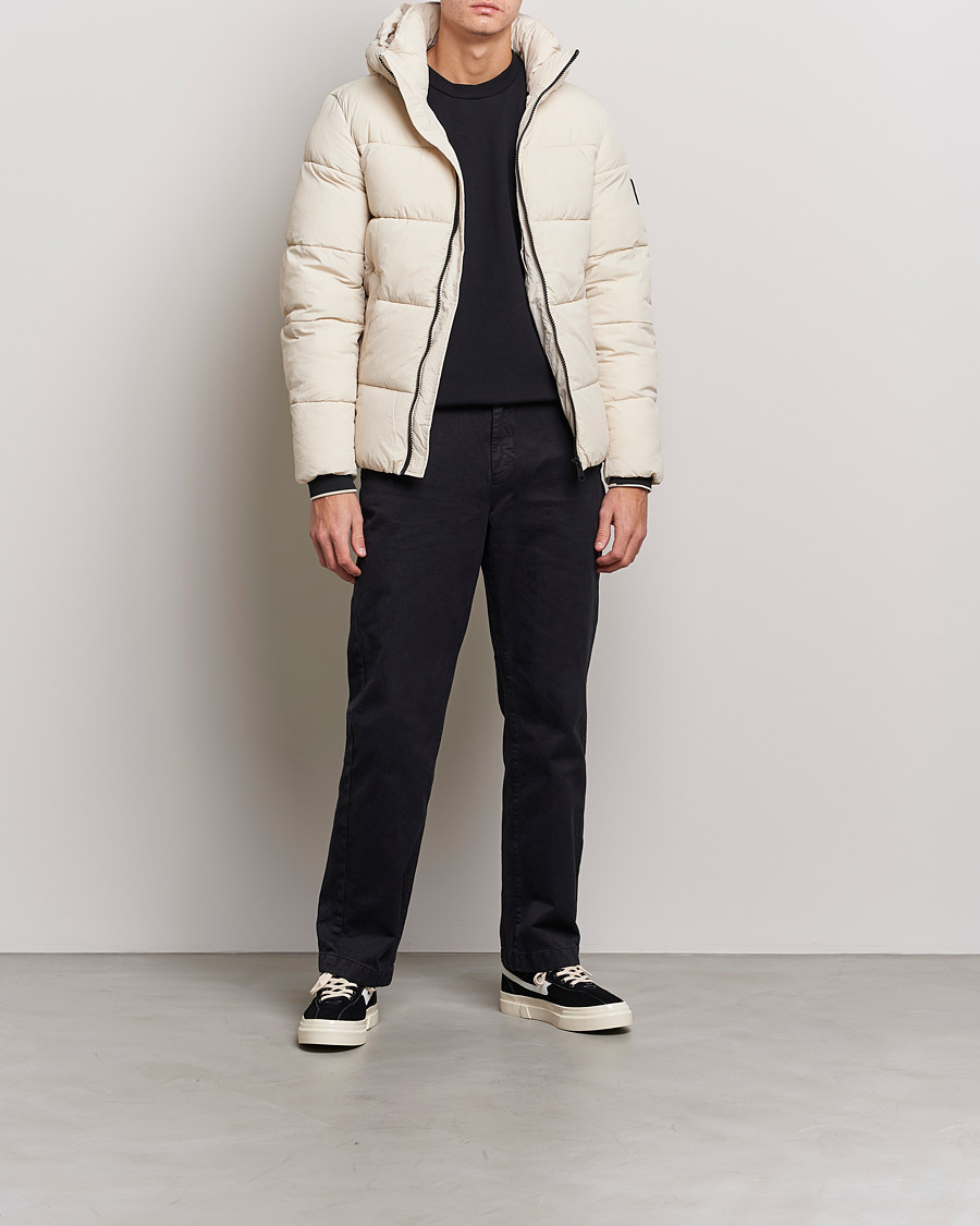 Herren | Jacken | Calvin Klein | Crinkle Nylon Puffer Jacket Stony Beige