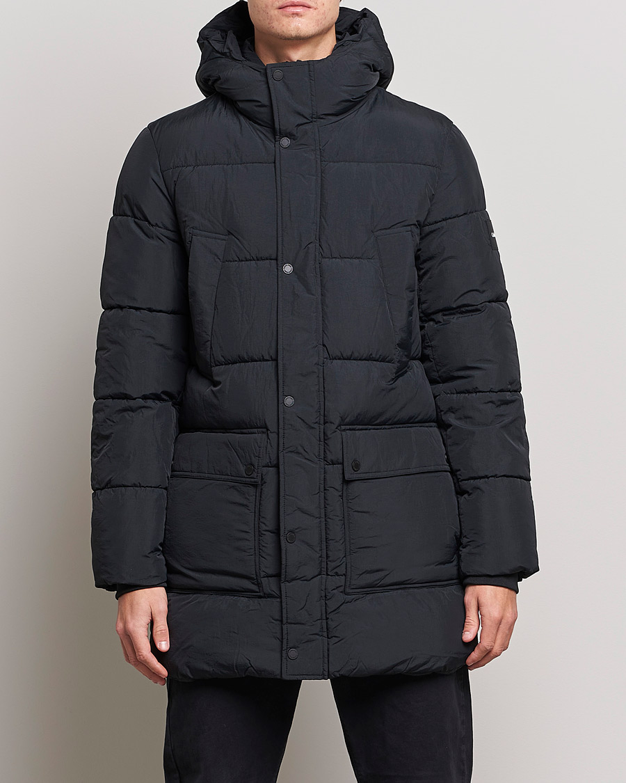 Herren | Jacken | Calvin Klein | Crinkle Nylon Long Puffer Jacker Black