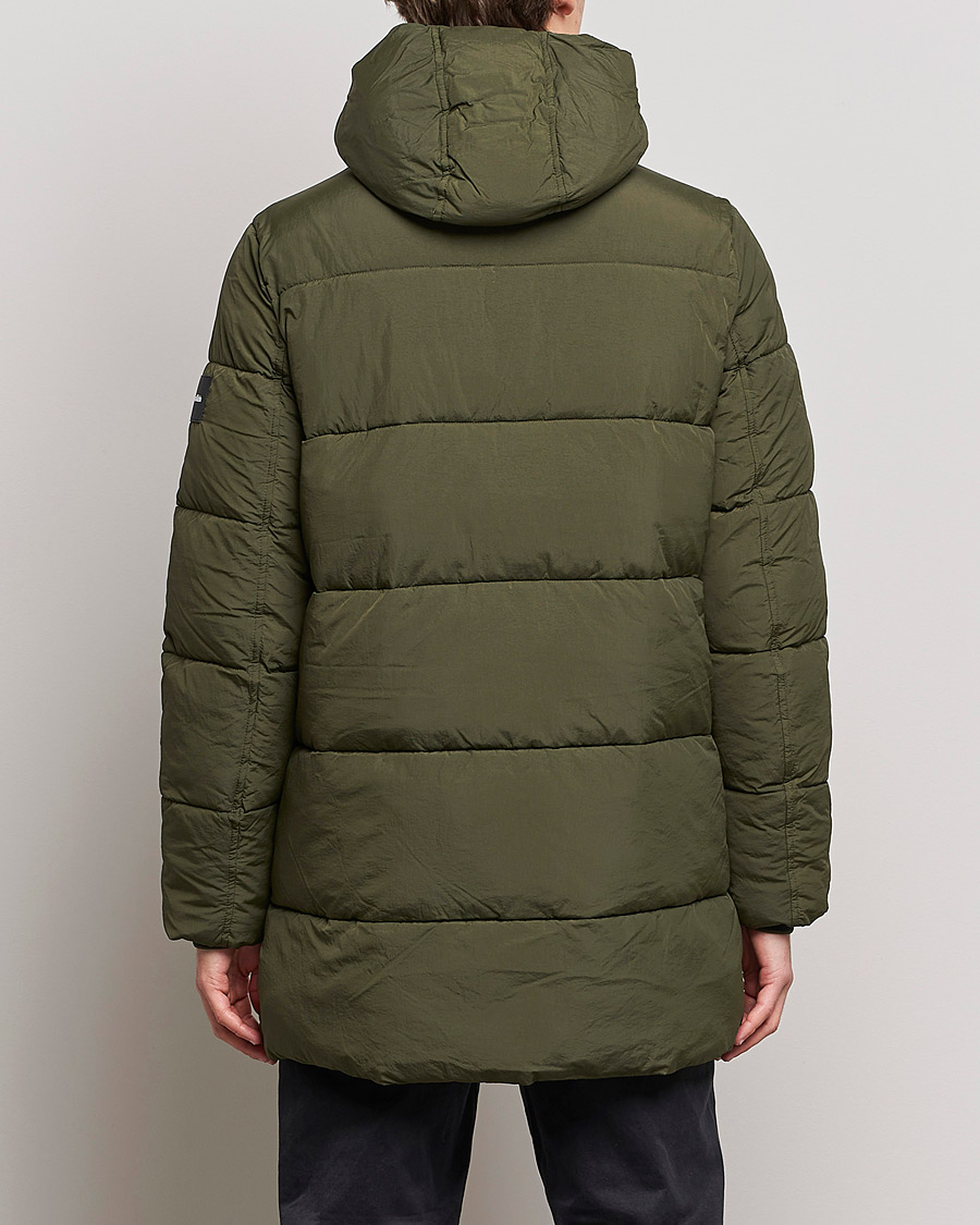 Herren | Jacken | Calvin Klein | Crinkle Nylon Long Puffer Jacker Dark Olive