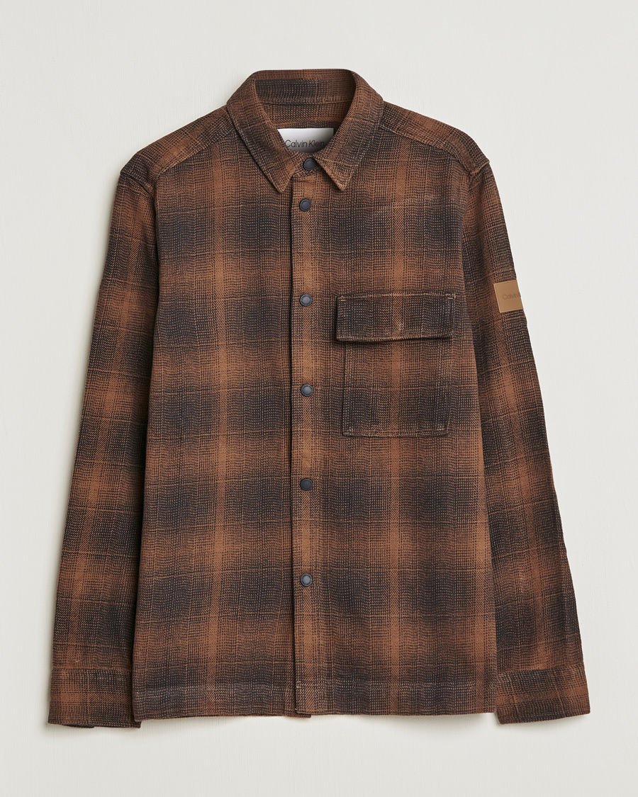 Herren | Hemden | Calvin Klein | Blurred Checked Overshirt Chester Brown