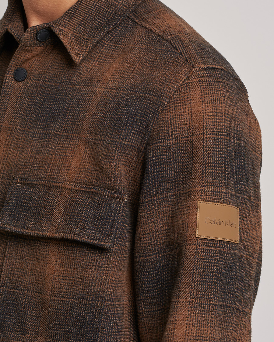 Herren | Hemden | Calvin Klein | Blurred Checked Overshirt Chester Brown