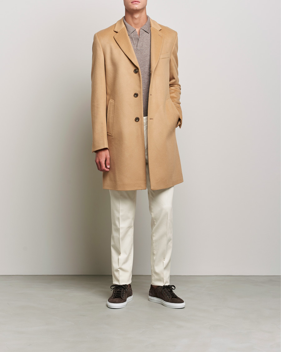 Herren | Jacken | BOSS BLACK | BOSS Hyde Wool/Cashmere Coat Medium Beige