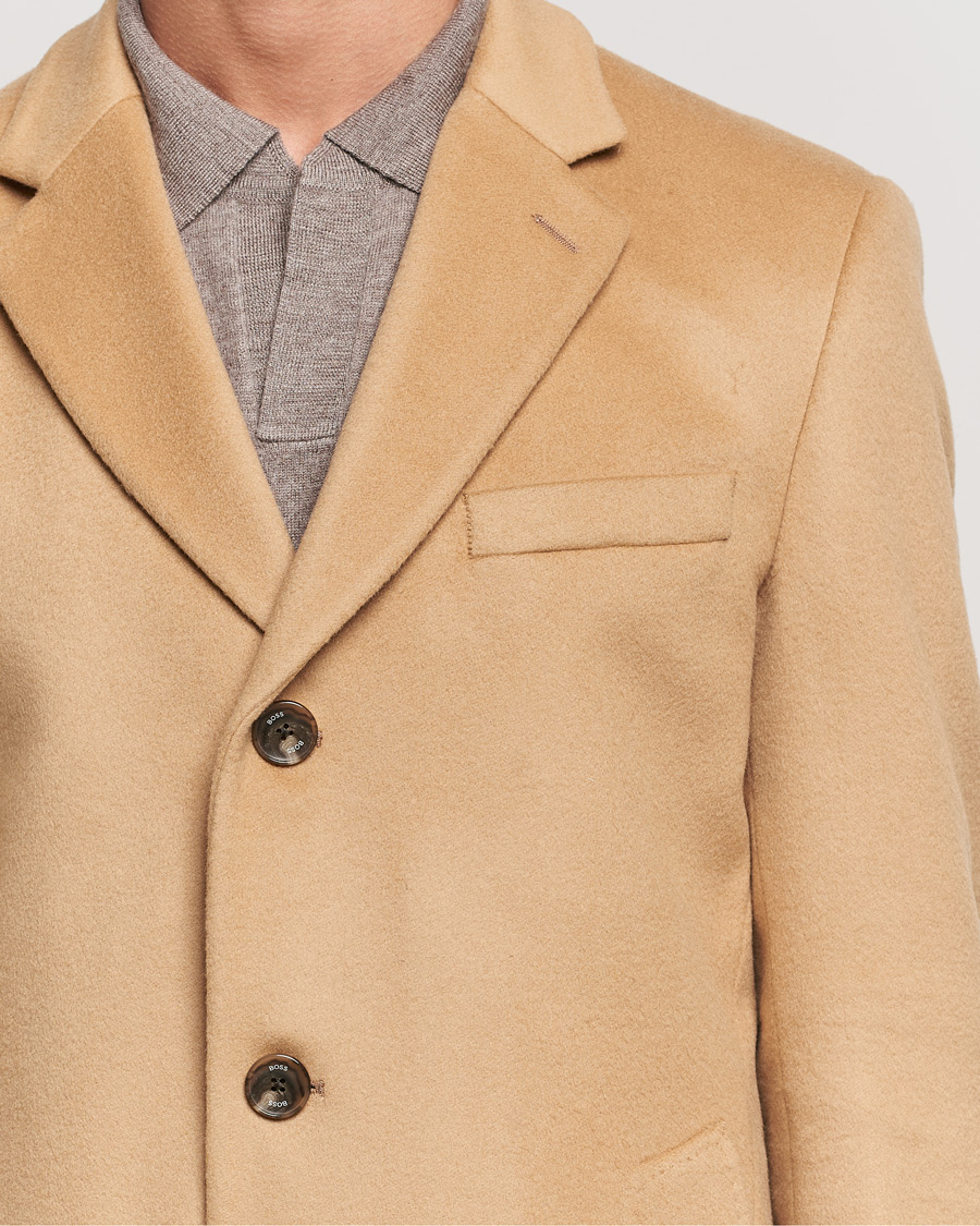 Herren | Jacken | BOSS BLACK | BOSS Hyde Wool/Cashmere Coat Medium Beige