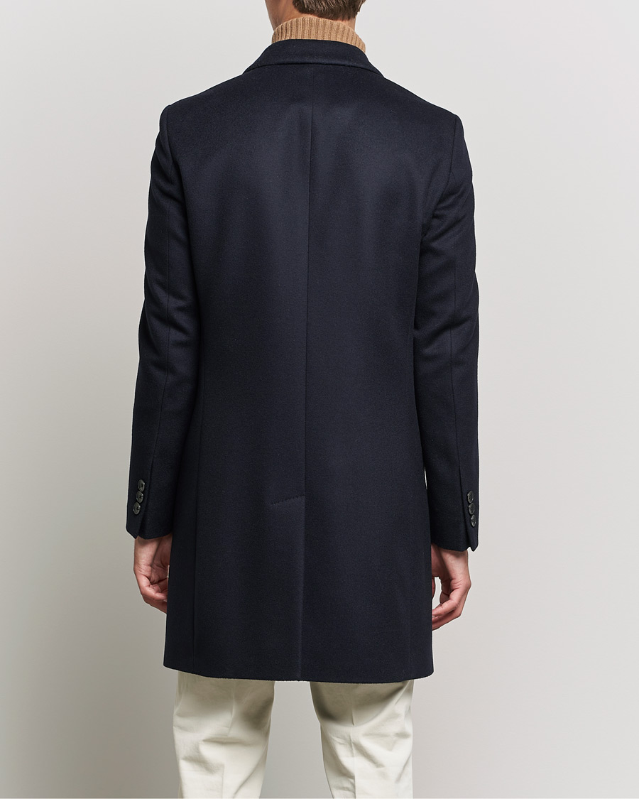 Herren | Jacken | BOSS BLACK | BOSS Hyde Wool/Cashmere Coat Dark Blue