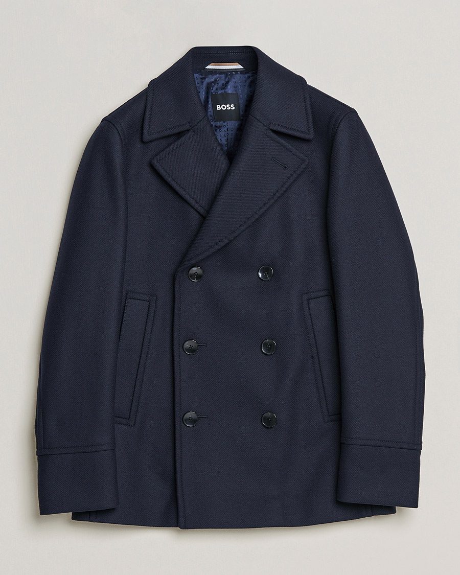 Herren | Jacken | BOSS BLACK | Hyde Peacoat Dark Blue