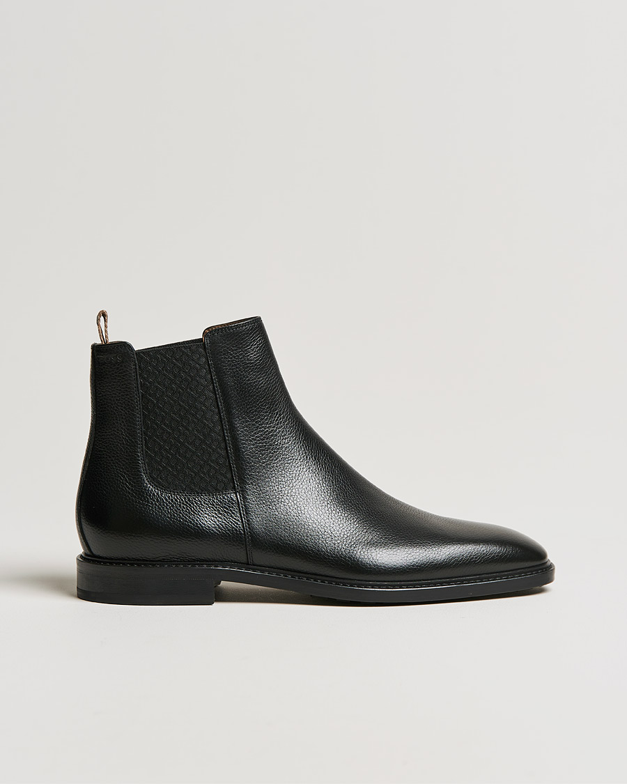 Herren | BOSS Lisbon Leather Chelsea Boots Black | BOSS BLACK | BOSS Lisbon Leather Chelsea Boots Black