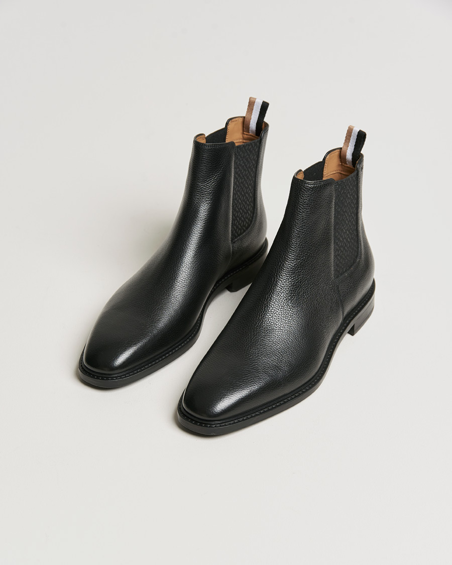 Herren | BOSS Lisbon Leather Chelsea Boots Black | BOSS BLACK | BOSS Lisbon Leather Chelsea Boots Black