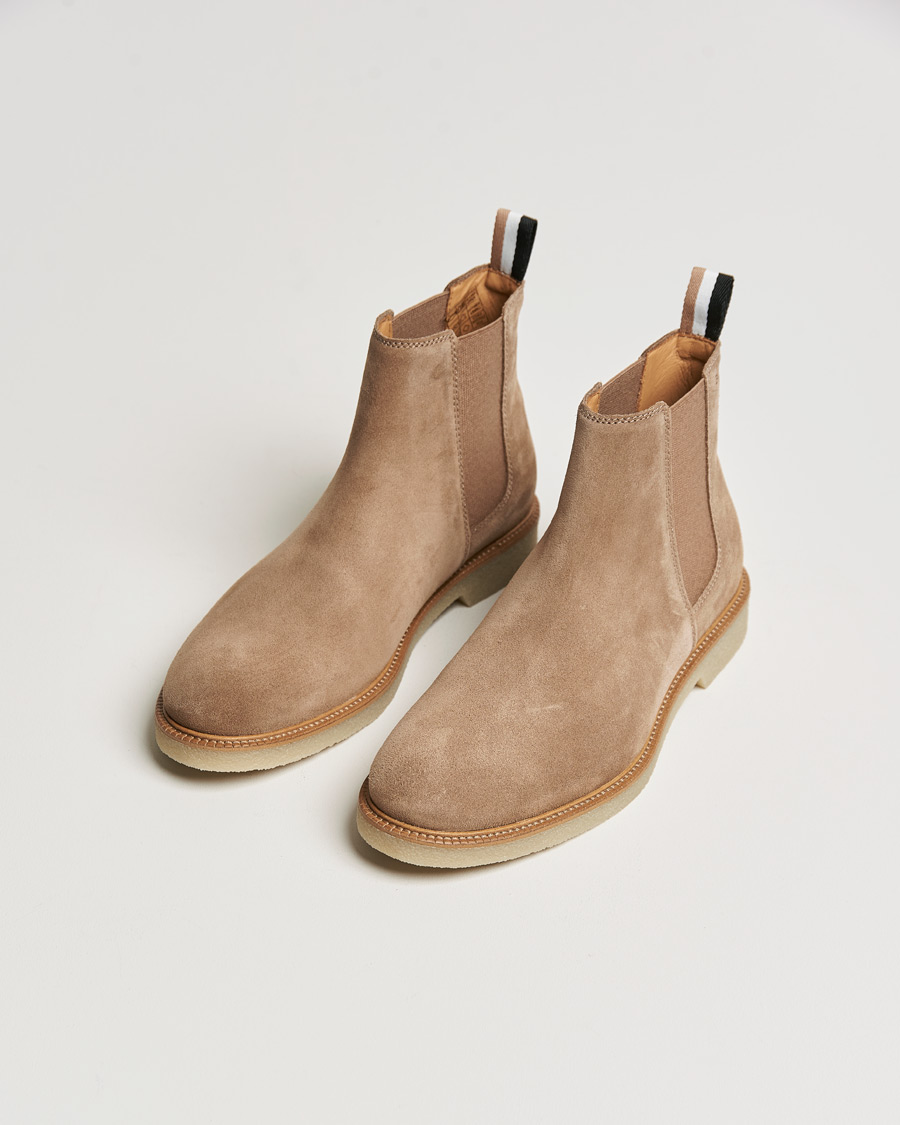 Herren | BOSS Tunley Suede Chelsea Boots Light Beige | BOSS BLACK | BOSS Tunley Suede Chelsea Boots Light Beige